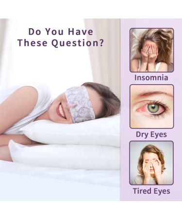 Lavender and Green Tea Steam Eye Mask Set - 16PCS Lavender & 20 Packs Green Tea for Relaxation and Eye Strain Relief - Buy Online on GoSupps.com