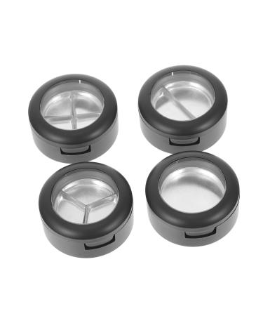 DRESSOOS 8 Pcs Eye Shadow Box Makeup Travel Containers Empty Palette Eyeshadow Travel Black Plastic