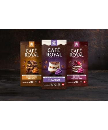 Caf Royal Dessert Dreams Cherry Chocolate 100 Nespresso Capsules - 4/10 Intensity - UTZ-Certified - Buy Online on GoSupps.com