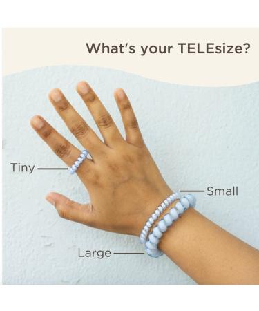 TELETIES Easter Collection Tiny Spiral Hair Coils - Bunny Love Ponytail Holder Hair Ties for Women - 5 Pack - Buy Online on GoSupps.com