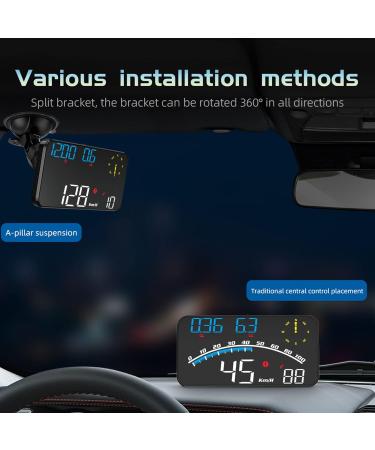 Buy Car HUD Display - Smart LED Speedometer & GPS Speed Alarm for Cars & Trucks - High Definition Universal 5V - Buy Online on GoSupps.com