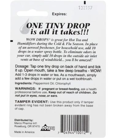 Wow Lick A Drops Peppermint Breath Freshener - 0.34 oz (Single Pack) - Buy Online on GoSupps.com