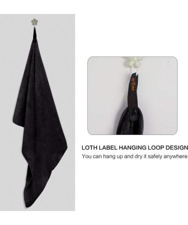 Sunland Microfiber Gym Bath Towel - Ultra Soft & Super Absorbent - 24 x 48 - Black - Buy Online on GoSupps.com