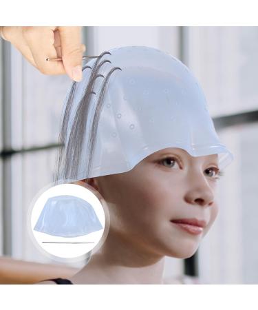 Bonnet de Teinture en Silicone lastique Taille Unique avec Crochets Perfor s Outil de Coloration R utilisable pour Salon de Coiffure et Usage Domestique Couleur Al atoire - Buy Online on GoSupps.com