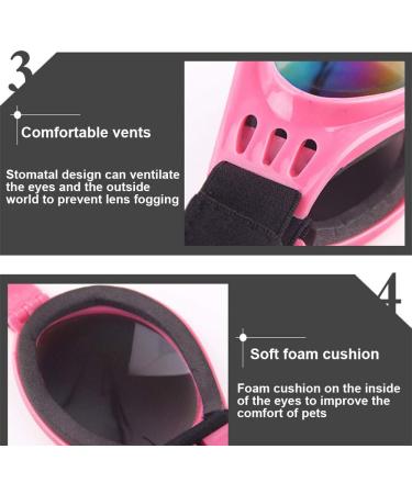N/ A 2 Pcs Dog Goggles Adjustable Strap Dog Goggles Eye wear Protection for Travel Skiing Black UV Protection Waterproof Sunglasses for Dog (Black) - Buy Online on GoSupps.com