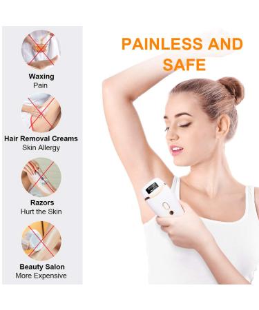 Huieter IPL Hair Removal Device - 999,999 Flashes, Permanent & Painless Laser Hair Remover for Men and Women, Facial Legs Arms Armpits Body, At-Home Use - White - Buy Online on GoSupps.com
