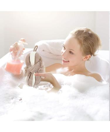 KALLORY 2pcs Long Bath Flower Foaming Bath Ball - Baby Bath Sponge Scrubber & Shower Supplies for Soft Skin Care (20x10cm - Buy Online on GoSupps.com