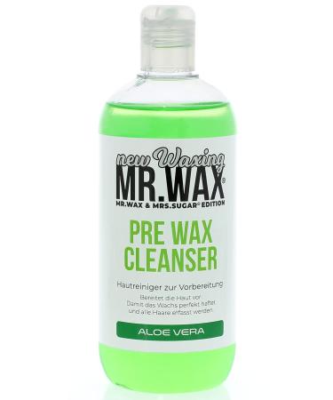 Mr. Wax Pre Wax Skin Cleanser with Aloe Vera - 500ml Wax Pretreatment for Smooth Skin | International Shipping Available - Buy Online on GoSupps.com