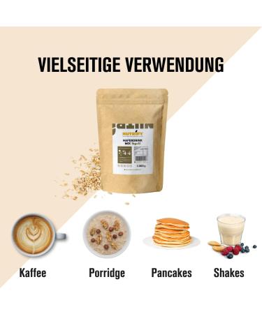 Nutrify Oat Drink Powder 3x1000g - Gluten-Free Vegan No Added Sugar Make Up to 24 Liters Eco-Friendly Packaging - Buy Online on GoSupps.com