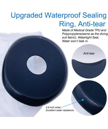 Waterproof Knee Cast Cover - Shower Bandage Protector for Knee Surgery, Wound & Burns - Reusable TPU Material for Watertight Protection - Buy Online on GoSupps.com