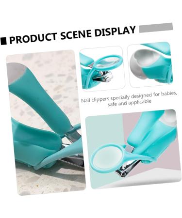 ERINGOGO Nail Clippers for Kids & Adults - Magnifying Nail Scissors Anti-Jamming Ergonomic Design | 1pc Green Fingernail Clipper - Buy Online on GoSupps.com