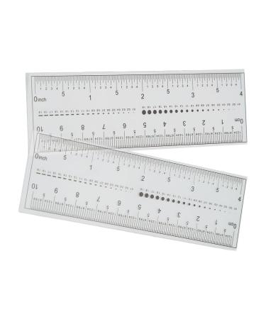 Nail Measuring Ruler Set | 10-Piece Ultra-Thin Transparent Tool for Precise Artificial Nail Measurement | International Shipping - Buy Online on GoSupps.com
