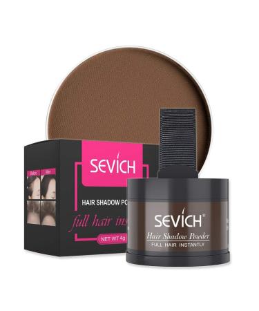 Instantly Hairline Shadow - SEVICH Hairline Powder Quick Cover Grey Hair Root Concealer Eyebrows & Beard Line Hair Root Touch Up for Thinning Grey Hairline Windproof&Sweatproof Medium Brown