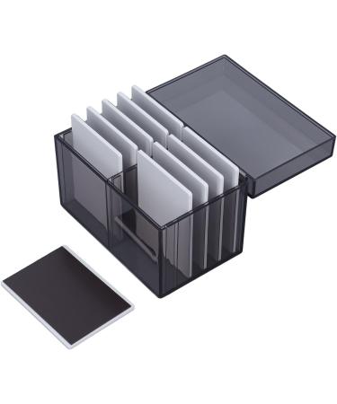 10 Layers Acrylic Eyelash Storage Box | Magnetic Bottom Extension Grafting Tool & False Eyelashes Pallet Holder | Water Resistant Tea Transparent - Buy Online on GoSupps.com