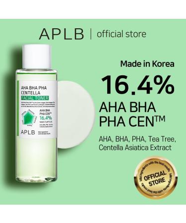 APLB AHA BHA PHA Centella Facial Toner | Revitalize & Exfoliate Skin | Korean Skincare 16.4% | Gentle Texture Improvement - Buy Online on GoSupps.com