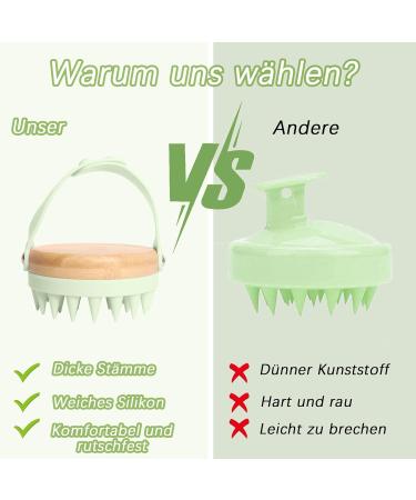 Guittly SCALP Massager | Silicone Hair Massage Brush for Hair Growth & Relaxation | Green Scalp Massage Brush for Peeling & Head Massage - Buy Online on GoSupps.com