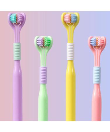 Travel Toothbrush with 3 Angled Bristles for Complete Gum Care - Soft Blue Toothbrush for Travel - Buy Online on GoSupps.com