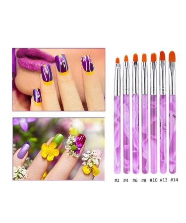 10-Piece UV Gel Nail Brush Set - Professional Acrylic Painting Pens for Nail Art & Design - Buy Online on GoSupps.com