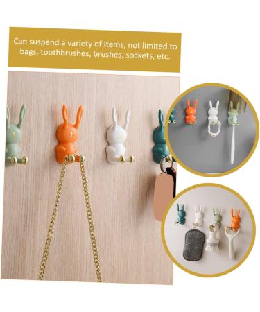 Alipis 12 STK Caricature Toothbrush & Razor Holder Hooks - Wall-Mounted ABS Connectors for Bathroom Organization - Buy Online on GoSupps.com