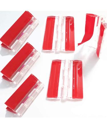 Clear Self-Adhesive Acrylic Piano Hinge 1.77 x 1.33 Inch (Pack of 6) - Ideal for DIY Projects, Acrylic Boxes, Display Stands, Aquarium Lids - Buy Online on GoSupps.com