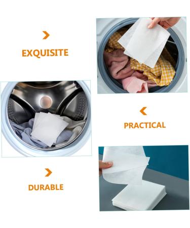 FRCOLOR 72pcs Anti-cross-dyeing Absorbing Film Clothes Washing Supply Dye Paper Washing Color Anti- Dyeing Washing Paper Laundry Cloth Laundry Supplies Concentrate Absorbent Paper White - Buy Online on GoSupps.com