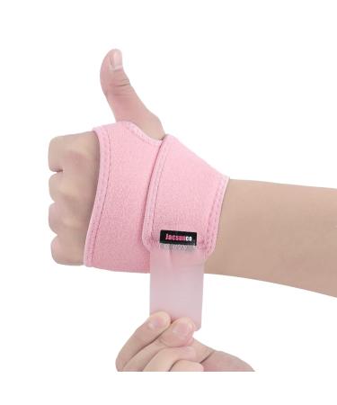 Wrist bandages compression bandage for pain relief wrist support for sports fitness strength sport and everyday life Wrist Wrap for women and men suitable for left and right hand (pink)