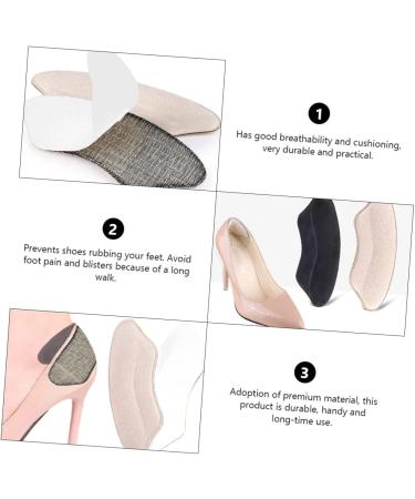 Healeved Non-Slip Heel Pad Insoles - 4 Pairs Anti-Abrasion Shoe Sole Protectors for Ultimate Foot Care - Buy Online on GoSupps.com