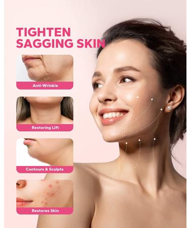FairyFace V Line Shaping Face Masks - 5 Count Double Chin Reducer and Anti-Aging Hydrogel Collagen Mask with Aloe Vera and Seaweed - Anti-Wrinkle Lifting Treatment - Buy Online on GoSupps.com