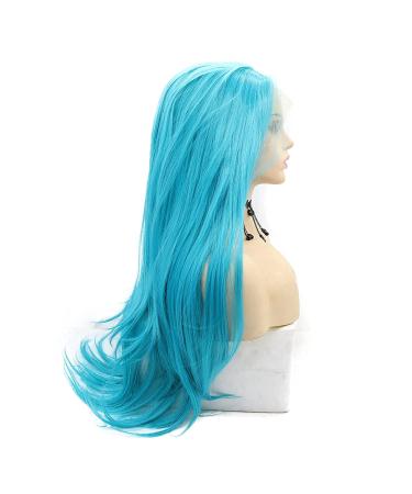 Buy Blue Lace Front Sparrow Wig - Natural Hairline Heat-Resistant Adhesive-Free Perfect for Cosplay & Daily Wear - Light Blue Pastel Wig for Women - Buy Online on GoSupps.com