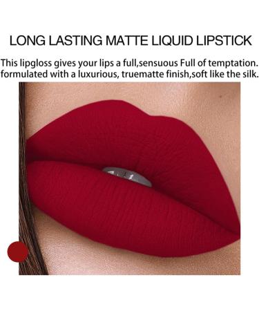 HADAVAKA Waterproof Velvet Matte Lipstick Set 6 Color Long Lasting Glaze NonFading - Buy Online on GoSupps.com