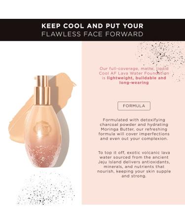 Pretty Vulgar Cool AF Lava Water Foundation - Full Coverage Matte Finish Vegan Liquid Foundation - 35mL/1.17 Fl. Oz - Buy Online on GoSupps.com