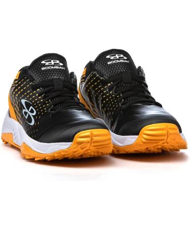 Boombah Men's Dart Pursuit Turf Shoes - Black/Gold/White - Size 11 - Buy Online on GoSupps.com
