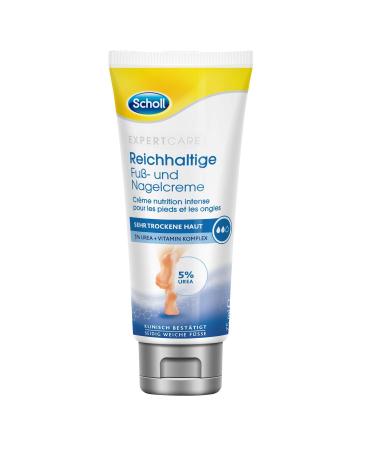 Scholl Rich Foot & Nail Cream - Moisturizing Urea & Vitamin K Complex for Stressed Feet - 6 x 75ml Pack - Best International Shipping - Buy Online on GoSupps.com