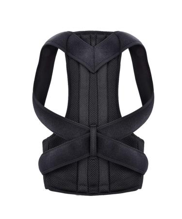 Posture Corrector for Men and Women Back Posture Brace Clavicle Support Stop Slouching and Hunching Adjustable Back Trainer (Color : Red Size : Large) (Blue Small) (Black Small)