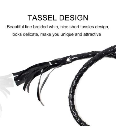 Riding Crop 55" for Horses  Faux Leather Black Whip Costume Whip Handmade Bullwhip  Horse Riding Crops Equestrianism Whips for Stage Performance Racing Cosplay Costume Accessories - Buy Online on GoSupps.com