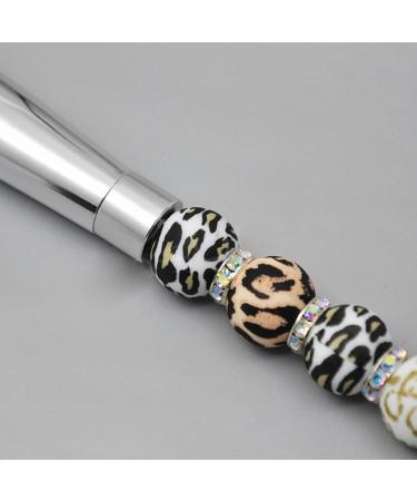 Beaded Cosmetic Brush Metal Handle Makeup Brush Perfect For Contouring Defining Blending Concealer Brush - Buy Online on GoSupps.com
