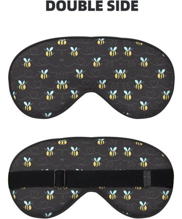 Buy Cartoon Bumblebee Eye Mask - Soft Adjustable Sleep Mask for Men & Women - Comfortable Nighttime Eye Cover - Buy Online on GoSupps.com