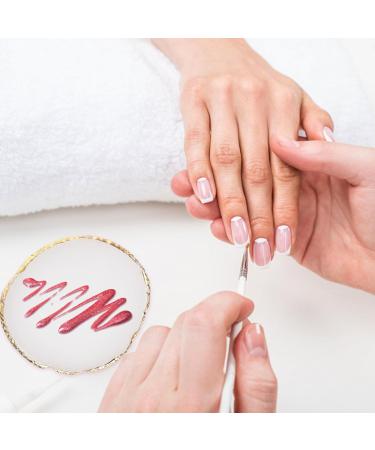 Ouligay Resin Nail Art Palette Gold Nail Colour Display Nail Polish Color Mixing Palette for Diy Nail Tech Supplies (White) - Buy Online on GoSupps.com