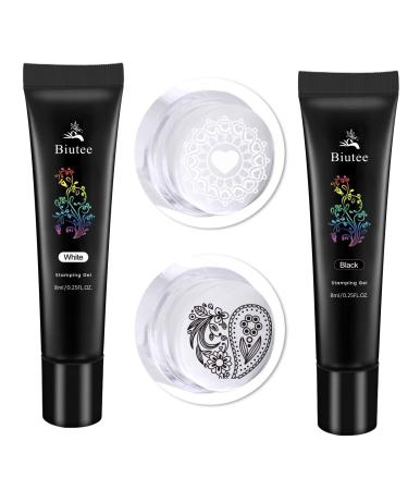 Biutee Nail Stamping Gel Polish Set - 8 Colors 8ML UV LED Gel for Stamping Plates - 0.25 Fl Oz (Pack of 8) - Buy Online on GoSupps.com