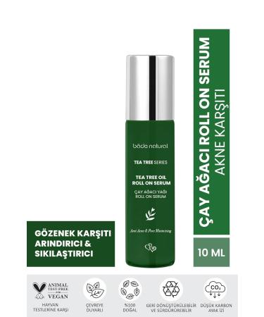 Bade Natural Tea Tree Oil Acne Spot Treatment Roll-On Fast-Acting Blemish Control with Jojoba Targets Pimples Oily Skin & Clogged Pores Natural & Gentle Formula 0.34 fl oz (10 ml) - Buy Online on GoSupps.com