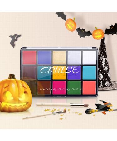 UCANBE 15 Color FX Makeup Palette - Non Toxic Face & Body Paint Oil for Halloween, Cosplay & Festivals - Buy Online on GoSupps.com