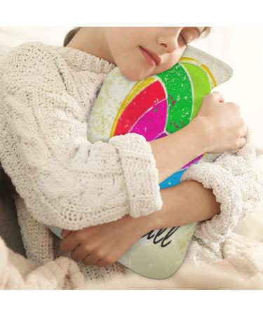 Retro Volleyball Heat Bottle with Cover - 2L PVC Sports Hand & Foot Warmer for Pain Relief & Cold Therapy - Buy Online on GoSupps.com