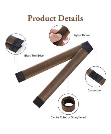 Uraqt Dutt Maker - 2-Pack Braiding Aid for Girls & Women | DIY Hair Styling Tool for All Hair Types | Coffee Color Donut Bun Maker - Buy Online on GoSupps.com