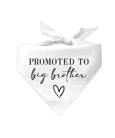 Promoted to Big Brother Dog Bandana white One Size Fits Most - Buy Online on GoSupps.com