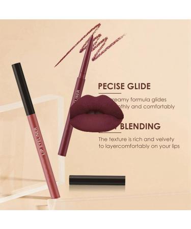Nude Lipstick and Lip Liner Set - Long Lasting Waterproof Stain - Highly Pigmented Lip Makeup Kit for Daily & Holiday Looks (06) - Buy Online on GoSupps.com