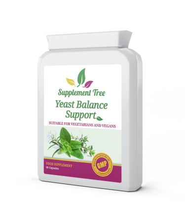 Candida & Yeast Balance Support 60 Capsules | Powerful Natural Herbs & Probiotics | 100% Non-GMO | Suitable for Vegans & Vegetarians | UK Manufactured