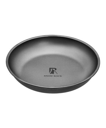 Snow Rock Dia 218mm Titanium Plate Dish Cookware for Outdoor Backpacking Camping Hiking Travelling XL, Dia 218mm