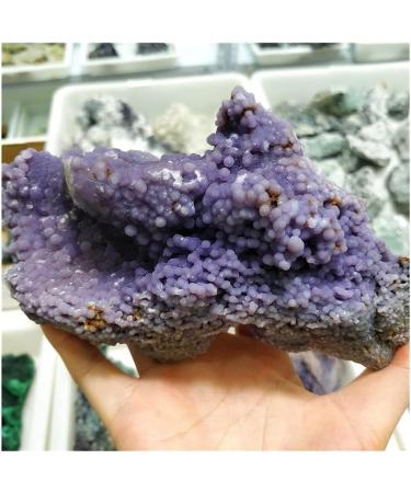 Crystal Real Natural Grape Agate Purple Prehnite Specimen Raw Collectibles Stones and Crystals Decor (Size : 300-400g one) - Buy Online on GoSupps.com