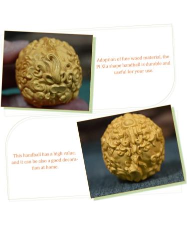 Premium Healeved Bagua Ornament - Peach Wood Pi Yao Tea Pet Kylin Statue | Chinese Feng Shui Decor & Fitness Tool - Buy Online on GoSupps.com