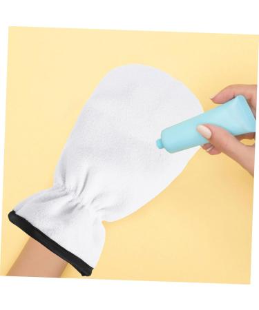 SOESFOUFU 1 Pair Maintenance Essential Oil Gloves Body Scrubbing Gloves Body Scruber Warm Nail Art Hand Gloves Parrafin Wax Hot Moisturizing Gloves Spa Gloves Mittens Magnifier White Flannel 29.00X16.00X1.00CM - Buy Online on GoSupps.com